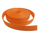 Fita Para Amarração De Carga 25mm 1 Tonelada Laranja 50 Mts