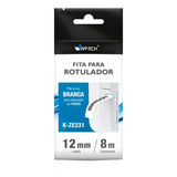 Fita Para Rotulador Brother K ze231 Branca Escrita Preta