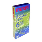 Fita Para Video Vhs 6 Horas De Gravação Maxell Bronze T 120