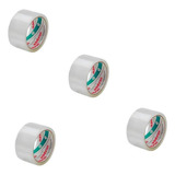 Fita Qualitape Adelbras Transparente 48x100 Kit C 4 Rolos