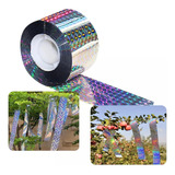 Fita Refletiva Espanta Pássaro Pombo P Sacada E Jardins 45m Cor Espelhada Refletiva Quadriculada