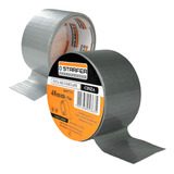 Fita Silver Tape Adesiva Fita Mágica Starfer 48mm X 5 Mts Cor Cinza Liso