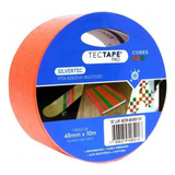 Fita Silver Tape Laranja Neon 48mm