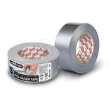 Fita Silver Tape Multiuso 48mm X 50m Cinza Fixação Forte Adelbras
