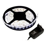 Fita Super Led 3528 Branco Frio 300 Leds 5m Fonte