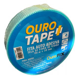 Fita Telada Com Fibra De Vidro 90x50 Ouro Tape Azul