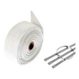 Fita Termotape Branca Manta Térmica Escapamento Moto 5m 4zip