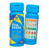 Fita Teste Para Piscina 5 Em 1 mede Ácido Cianúrico 25 Fit