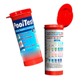Fita Teste Ph Cloro Alcalinidade Dureza Pooltest 25 Tiras