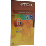 Fita Vhs Virgem Tdk Superior Quality T 120 Lacrada 
