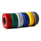 Fitas Isolante Coloridas Pvc Anti Chama Adesivas Kit 6 Rolos Cor Colorido Liso