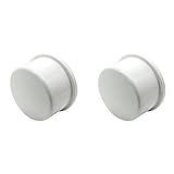 Fitvell Adaptador De Plugue De Extremidade De Tubo De PVC De 5 Cm 2 Peças Programação Deslizante SCH 40 Para Prateleira De Jardim DIY Home Industrial