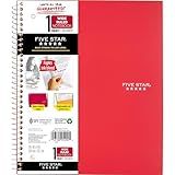 Five Star Caderno Espiral 1 Assunto Papel Pautado Largo 26 Cm X 20 Cm 100 Folhas Cores Sortidas Cor Variada Produto De Escritório 1 Unidade 05200 
