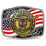 Fivela Country Ouro Velho American Longhorn