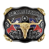 Fivela Cowboy Country Texas Farm Longhorn Luxo Original Lançamento Para Cinto Exclusiva Rodeio Preço Baixo
