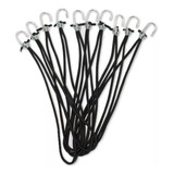 Fixador De Lona Garra De Ferro Pacote 10 Cor Preta Encapado