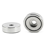 Fixador Magnético 25 Mm Com Furo Força Aproximada 15kg 5 Uni