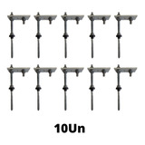 Fixador Suporte Perfil Telha Fibrocimento Madeira 250mm 10un