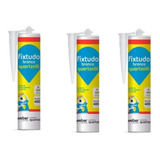 Fixtudo Branco Kit C 3 Unidades Quartzolit 400g