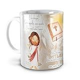 FJ Utilitys Caneca Branca Evangélica Ele Chegou Sem Espada Sem Escudo Porcelana 325 ML Caneca Geral