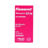 Flamavet 0 5mg 10 Comprimidos Antiinflamatório