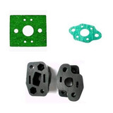 Flange Brida Coletor Admissão Roçadeira 26cc Com Juntas Vela