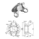 Flange Orelha Cardan Volvo Nl12 360 4x2 1995 1996 1997 1998