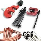 Flangeador Alargador 3-16-5-8 Pol - Cortador P-Tubo Duto Cano 1-8--1-1-8- Cobre Alumínio Latão Metal Aço PVC 3-28mm C-Escareador Morsa Refrigeração ArCondicionado Canos Automotivo Freezer Geladeira