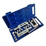 Flangeador De Tubos Com Alargador CT-275 Morsas Com Medidas 1-8- 3-16- 1-4- 5-16- 3-8- 7-16- 1-2- 5-8- 3-4- Ponteiras Kit Ferramentas HVAC Flange Alargadores De Cobre Alumínio Versátil Maleta