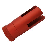 Flash Hider Airsoft Alumínio Ares Amoeba Vermelho Peq Full