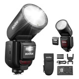 Flash Speedlight Godox V1pro C Ttl Cabeça Redonda Canon