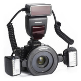 Flash Yongnuo Circular Yn 24ex Macro Ring Para Sony S juros Cor Preto