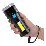 Flashlight Lanterna Tática 1500x Zoom Led T6 6800lm Usb Lanterna Preto Luz Branco