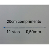 Flat Cable 11 Vias 20 Cm 0 50mm Invertido Envio Gratis