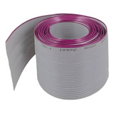 Flat Cable Cinza 50 Vias 28awg Rolo Com 2 Metros