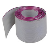 Flat Cable Cinza 50 Vias 28awg Rolo Com 5 Metros