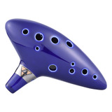 Flauta Alto Ocarina 12 Instrumento Wind Flute Hole Ceramic