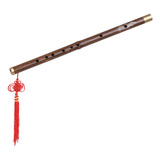 Flauta Artesanal Bambu Profissional Preta