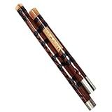 Flauta De Bambu Profissional Dizi Instrumento Musical Flauta Transversal De Bambu Amargo De Duas Seções Plugue Duplo E Chave AdultosFlauta De Bambu