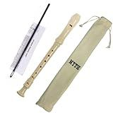 Flauta Doce Barroca Soprano Bag Vareta De Limpeza