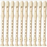 Flauta Doce Germanica Yamaha Soprano Yrs 23 G Kit 10 Flautas