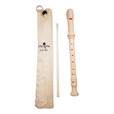 Flauta Doce Marques Imp Soprano Germanica Creme C  Bag