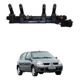 Flauta Injeção Com Bicos Renault Clio 1 0 16v 2000 A 2005