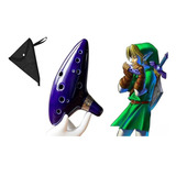 Flauta Ocarina 12 Furos Zelda C  Bag Manual E Suporte