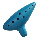 Flauta Ocarina Hook Abs 11 Furos Zelda Em A Lá Azul Marine