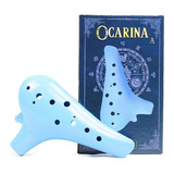 Flauta Ocarina Standard Abs 12 Furos C Dó Cor Azul