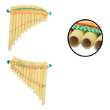 Flauta Pan Peruana Artesanal Sopro Bambu