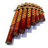 Flauta Pan Peruana Flauta De Índio Artesanal Sopro Bambu