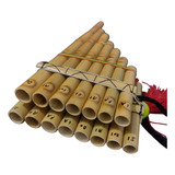 Flauta Pan Zamponha Peruana Tradicional Em Bambú Artesanal