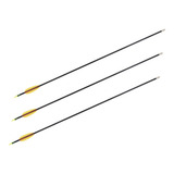 Flecha Arco Treino Fibra Vidro Ponta Alumínio 82cm Kit 3un